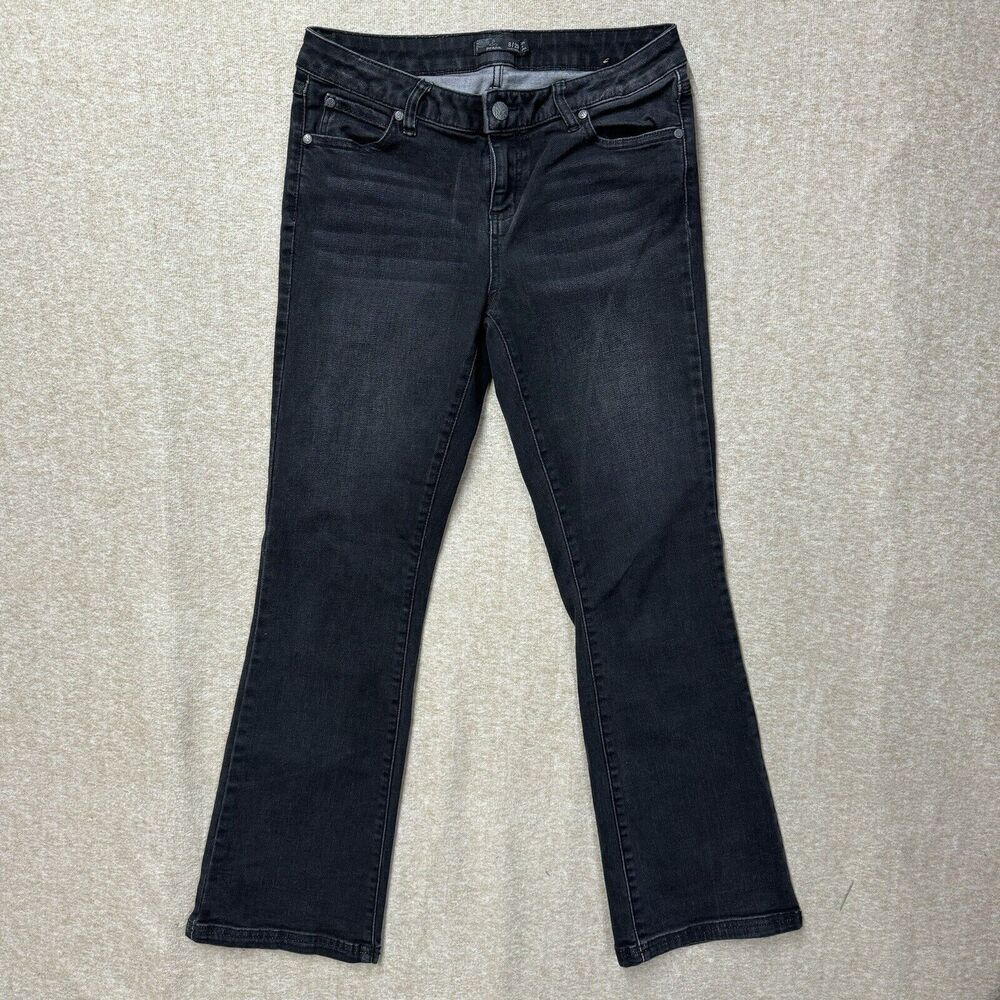 prAna Jeans Womens 8/29 Gray Denim Skinny Fit Straight Leg  Wash